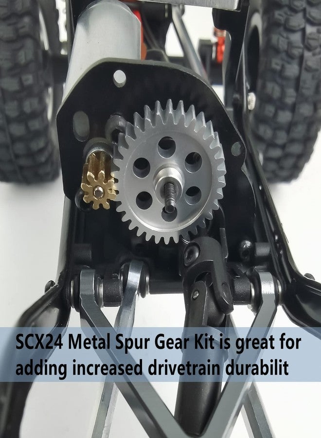 MORLORDY RC Metal 0.5M 32T Spur Gear 8T Pinion Conversion Kit for 1/24 RC Crawler Car Axial SCX24 Upgrades Parts Accessories - Image 2